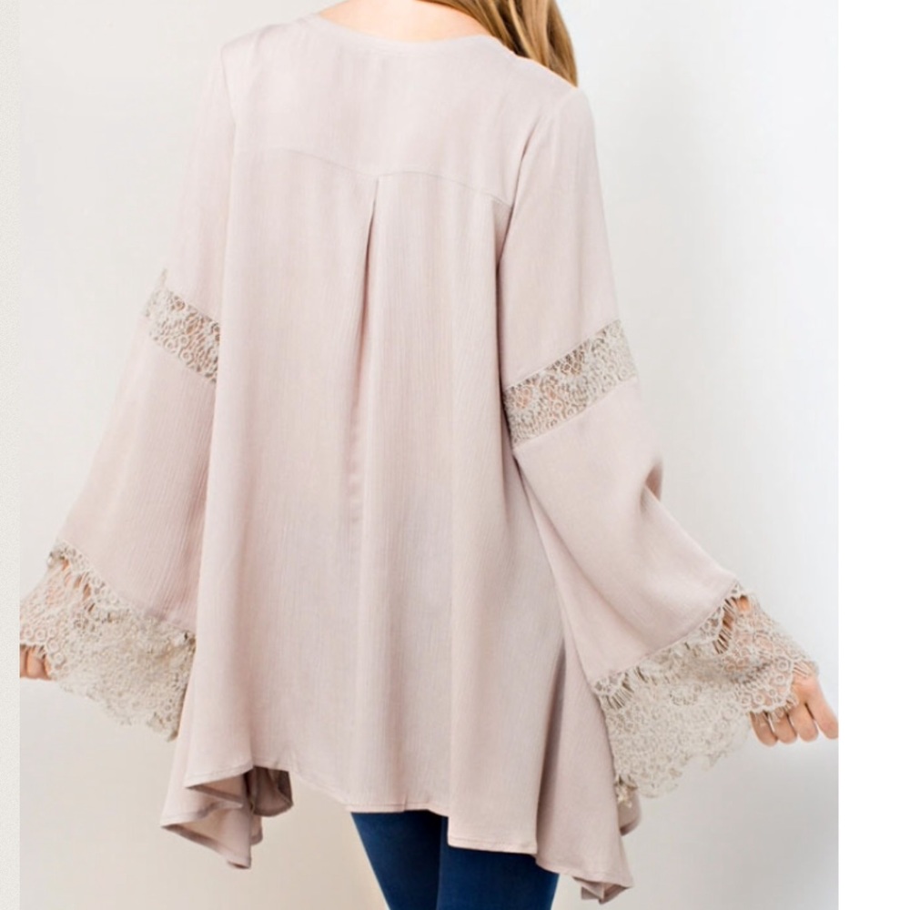 ‼️LAST  Sand Lace Tunic - Picture 4 of 4