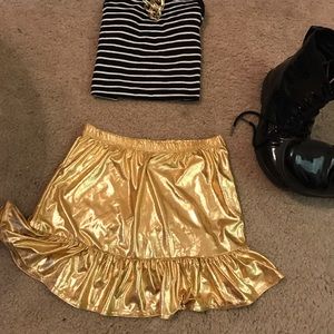 Gold skirt