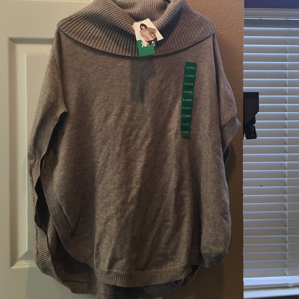 Light brown pancho