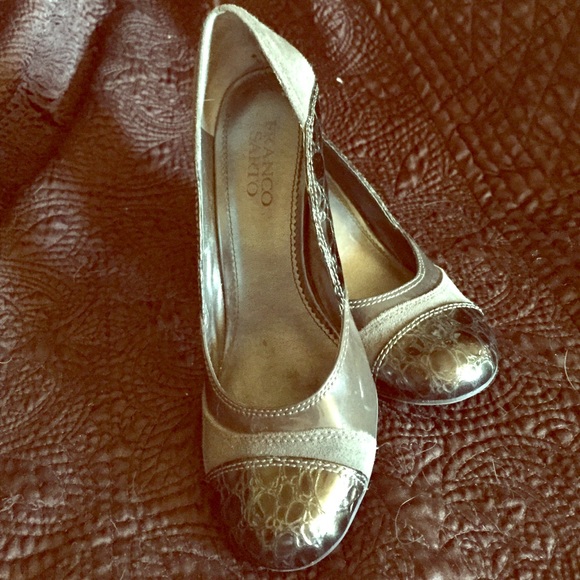 Franco Sarto Black and gray patent leather/suede - Picture 1 of 3