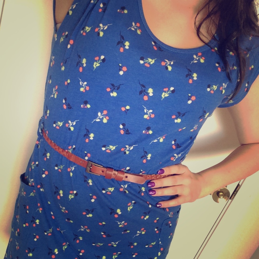 Blue Floral Dress