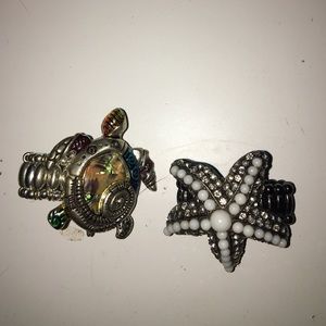 Chunky "Beach" rings