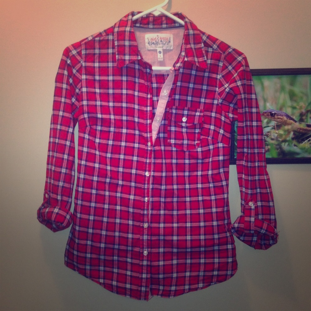Plaid button up
