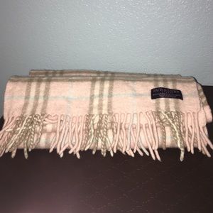 Pink Burberry Scarf