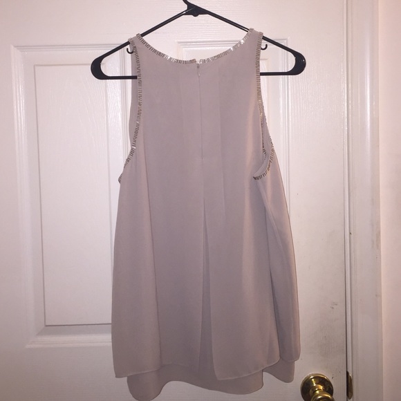 DKNY Tan Flowy Top - Picture 2 of 3