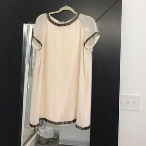 TED BAKER SHIFT DRESS WITH BEADED DETAIL