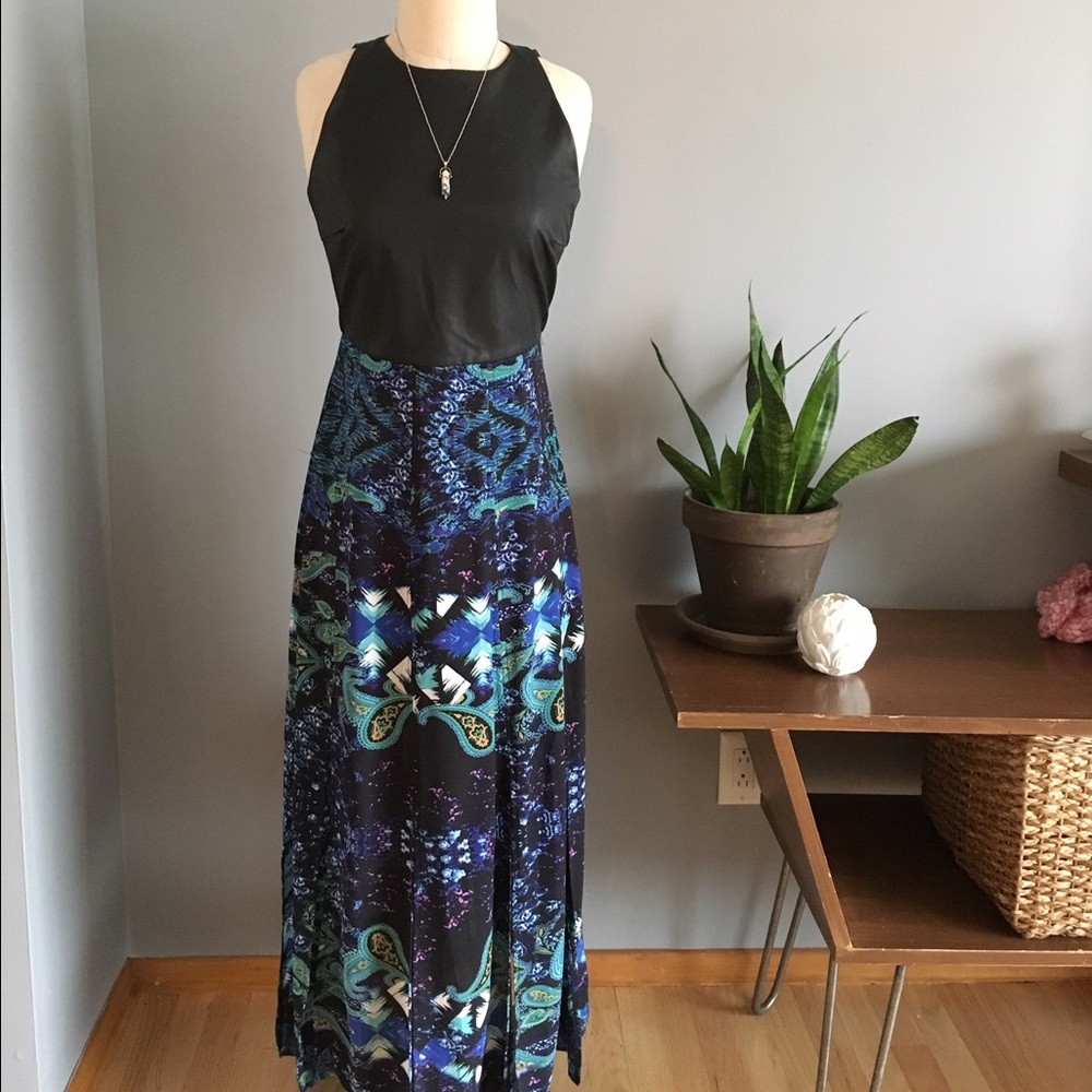 Shakuhachi Watercolor Maxi Dress