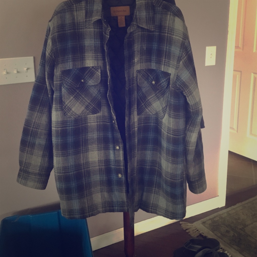 Warm plaid jacket unisex