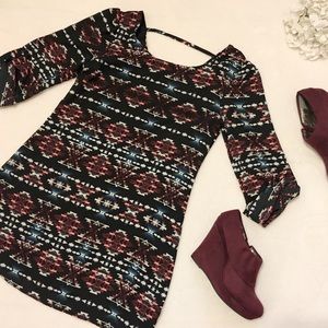 Aztec swing dress