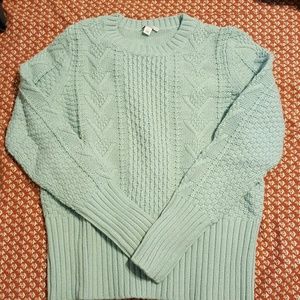 Cable knit sweater