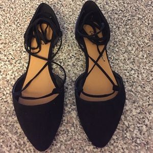 Lace up flats