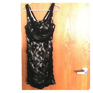 Express black lace dress