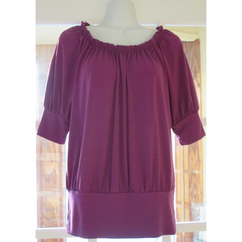 ✨HP Purple Blouse 3/4 Sleeve