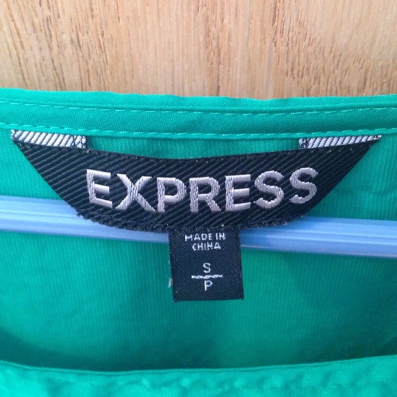 Express green blouse size S - Picture 2 of 3