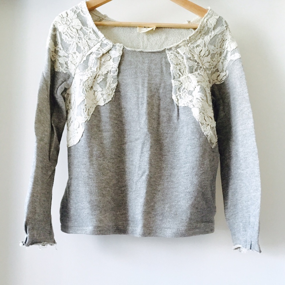 UO crochet lace sweater