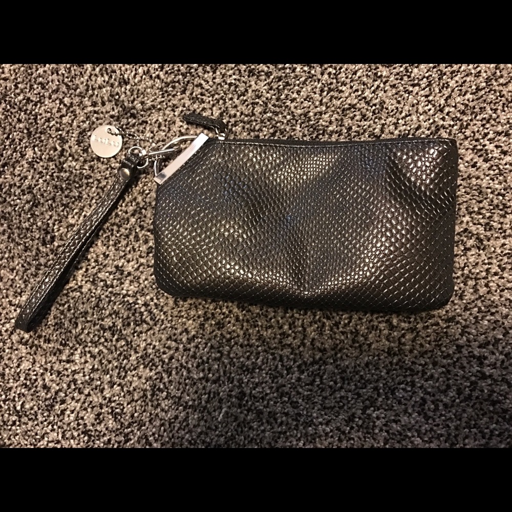 SOLD Lulu's Black wristlet clutch