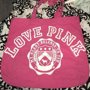 Victoria's Secret pink tote