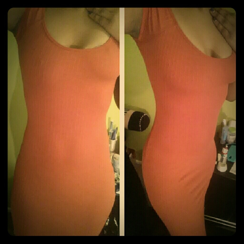 Burnt Orange Club Dress