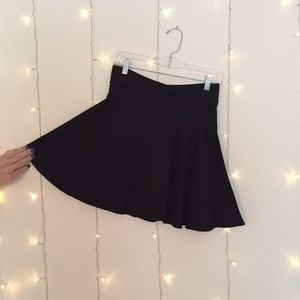 Black skater skirt