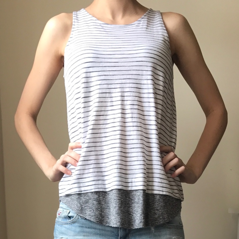 Vince Striped Tank Top