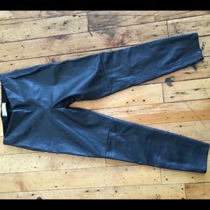 Free people leather leggings