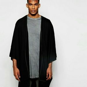 70% OFF ASOS Black Merino Wool Cape
