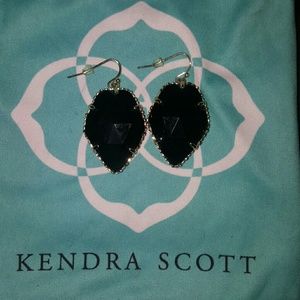 Kendra Scott Black & Gold Earrings