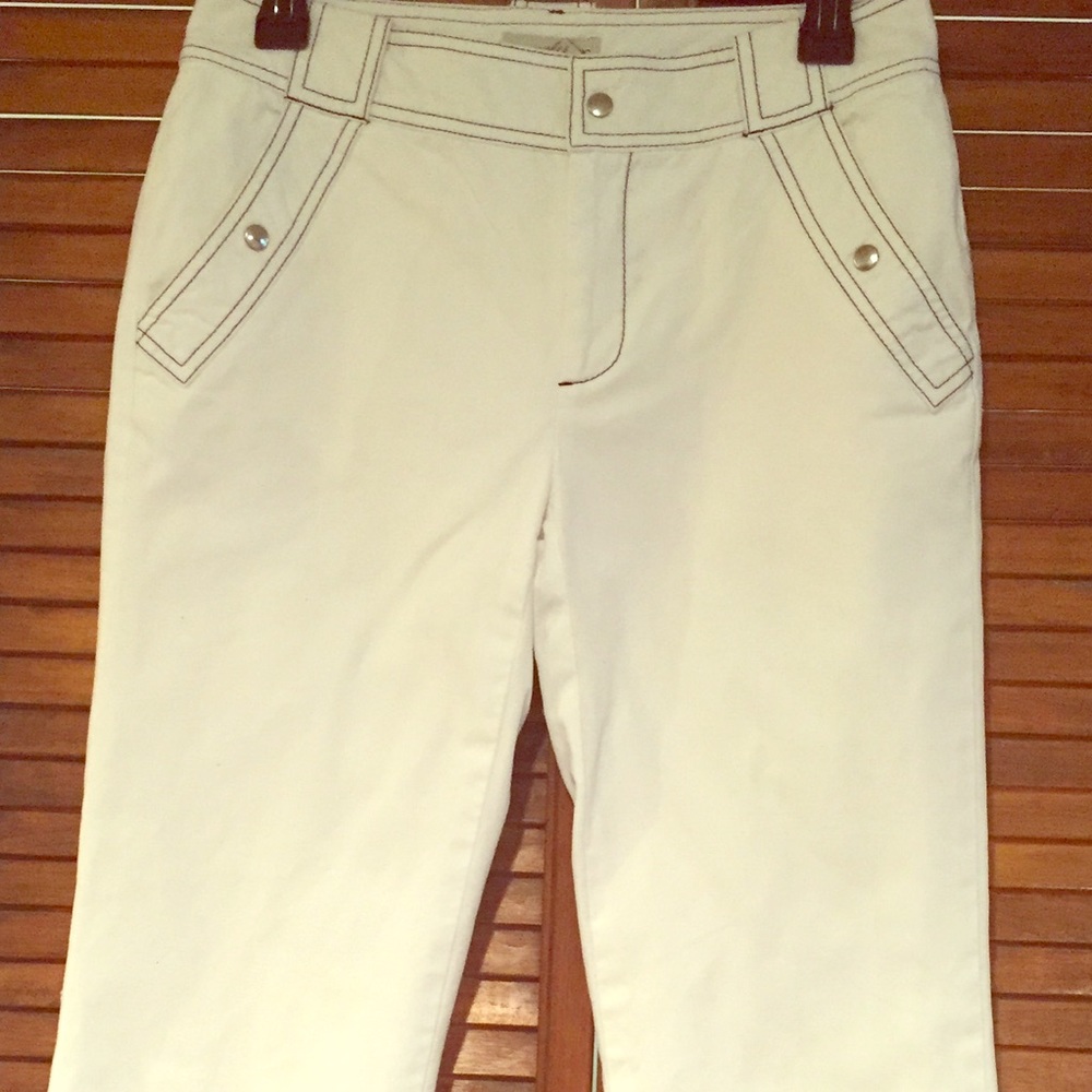 Banana Republic white pants