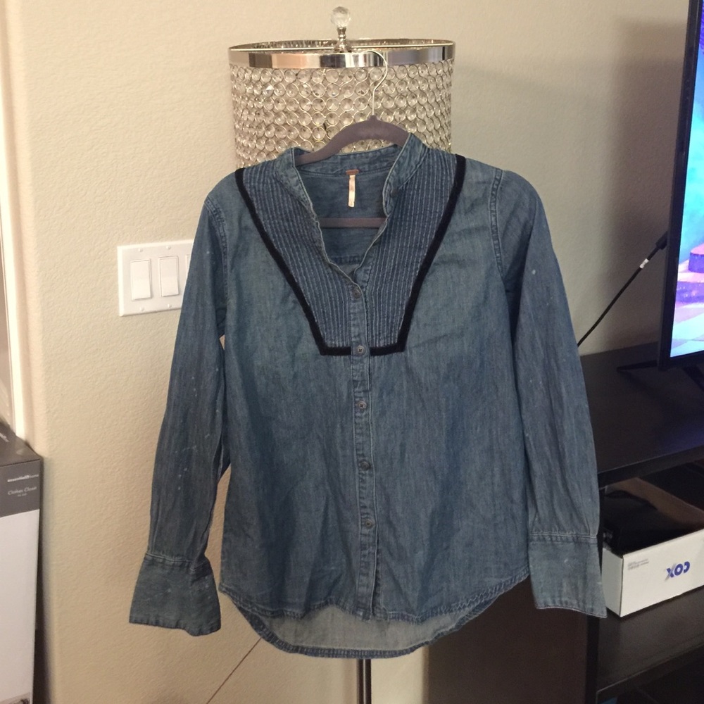 Free People Jean Blouse