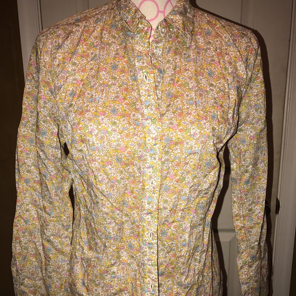 Flower print blouse