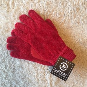 NWT! Cherry Red // Isotoner Gloves