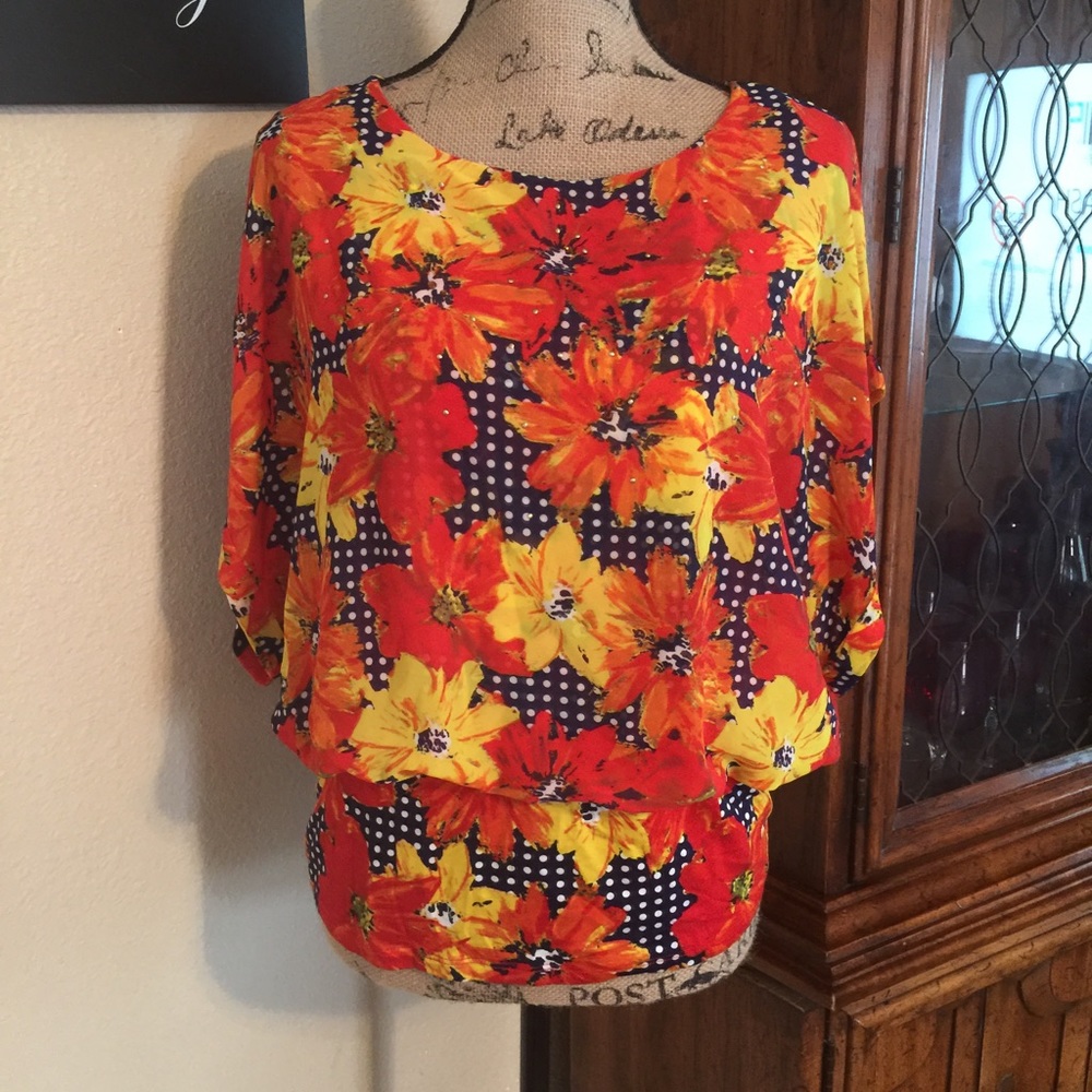 ✨SOLD✨floral Blouse