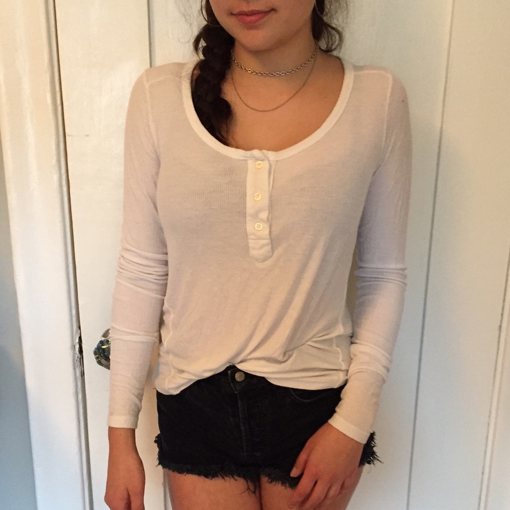 Brandy Melville white long sleeve