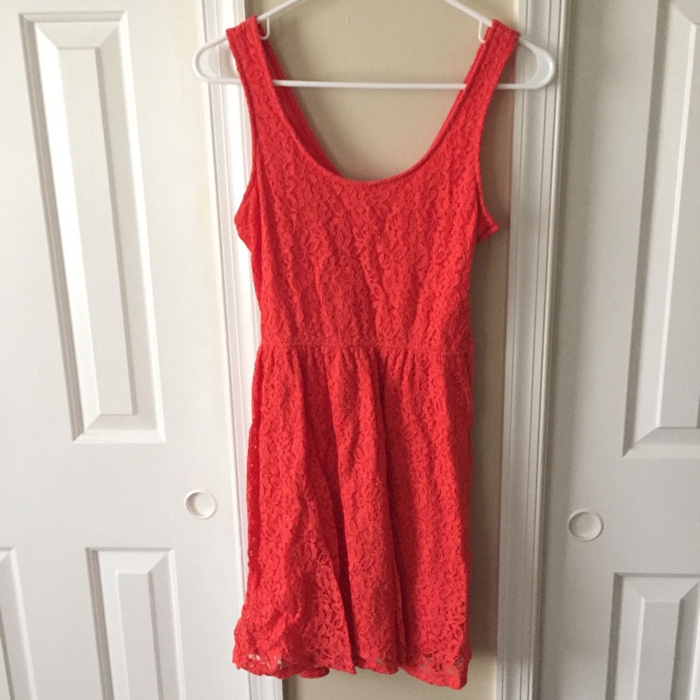 Orange Lace Dress