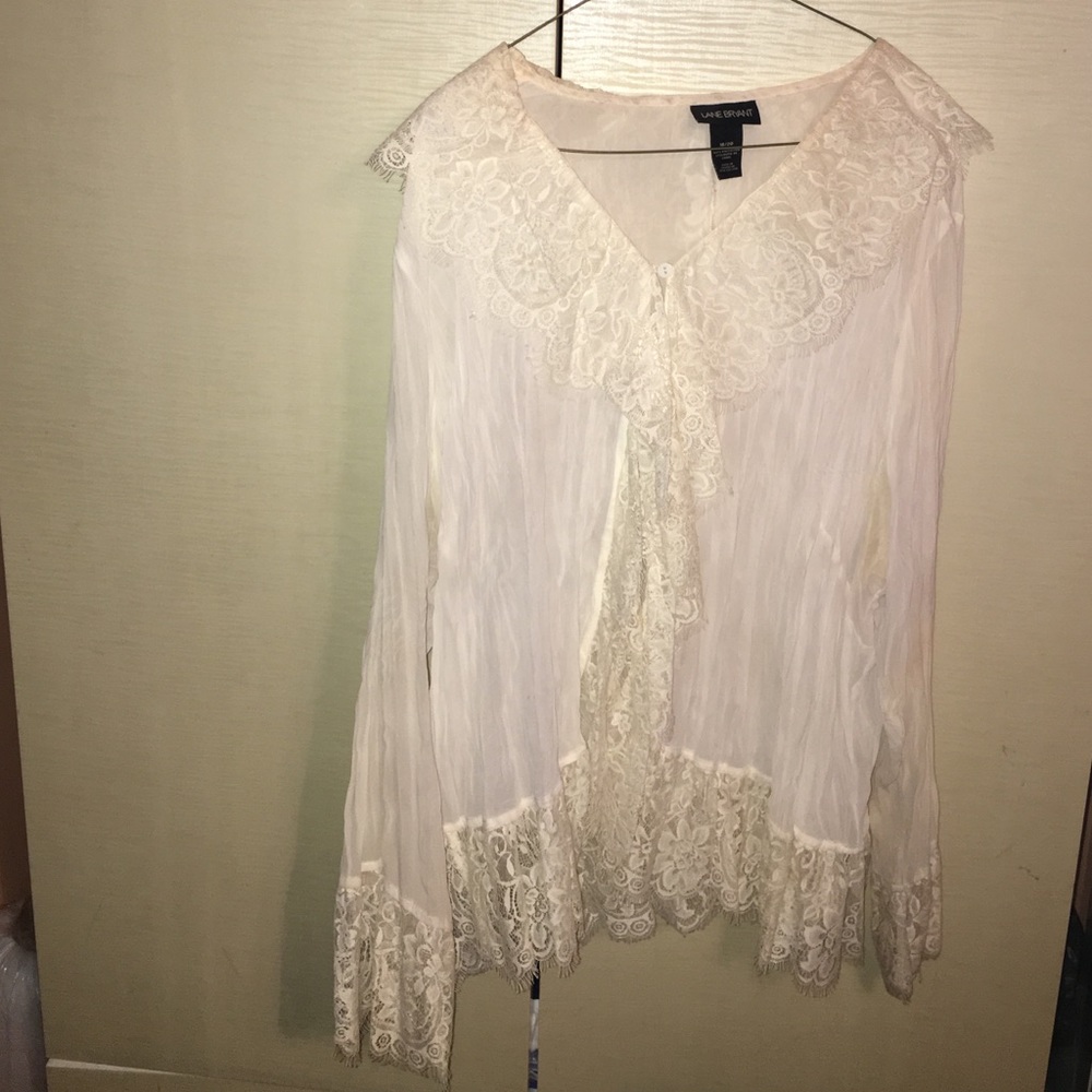 Cream lace blouse