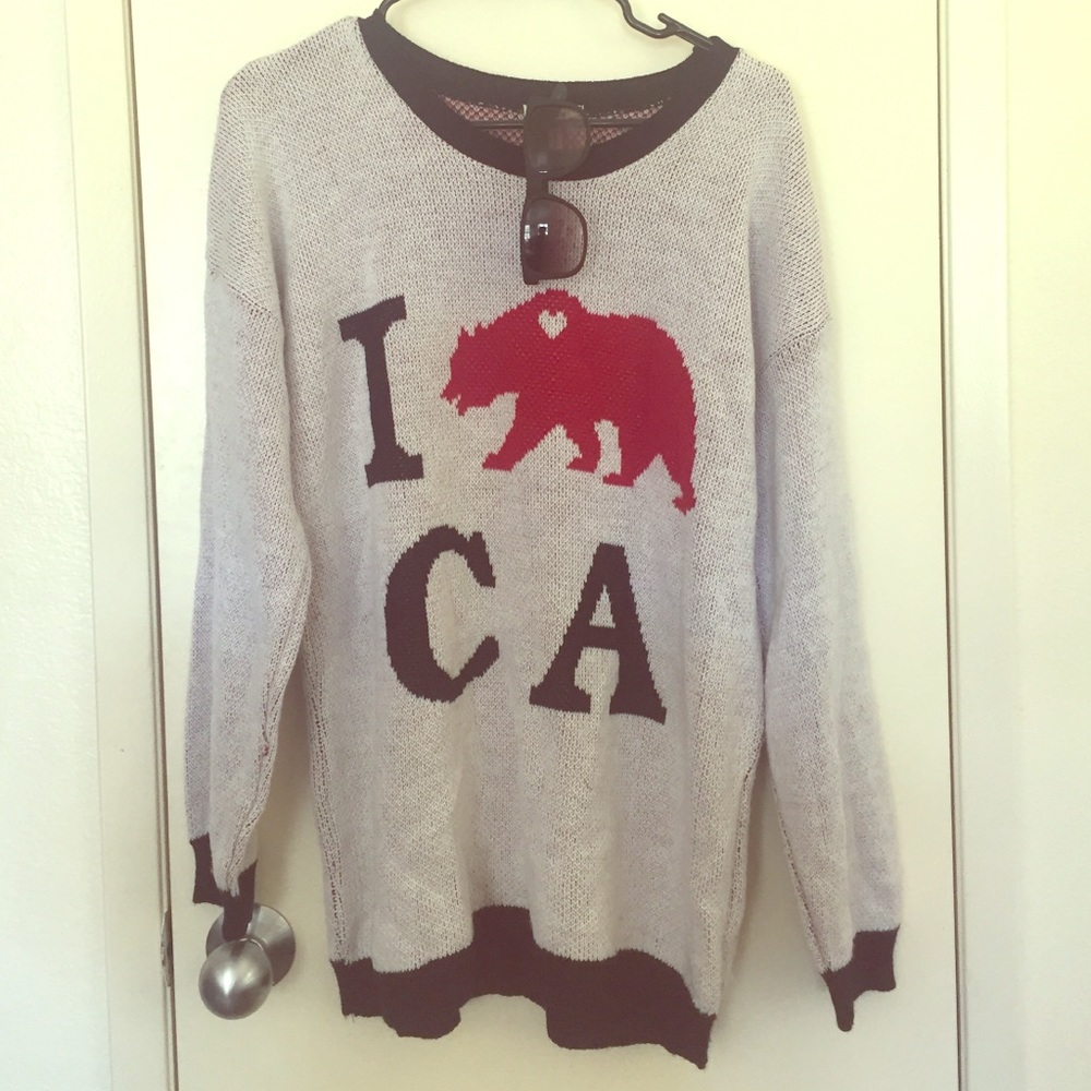 I Heart CA Knit Sweater