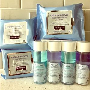 ⭐️SOLD⭐️eye makeup removers and towelettes
