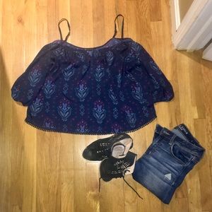 House of Harlow peasant top