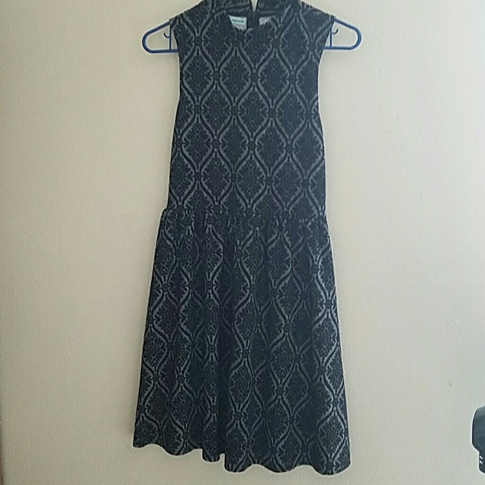 Black and grey dress