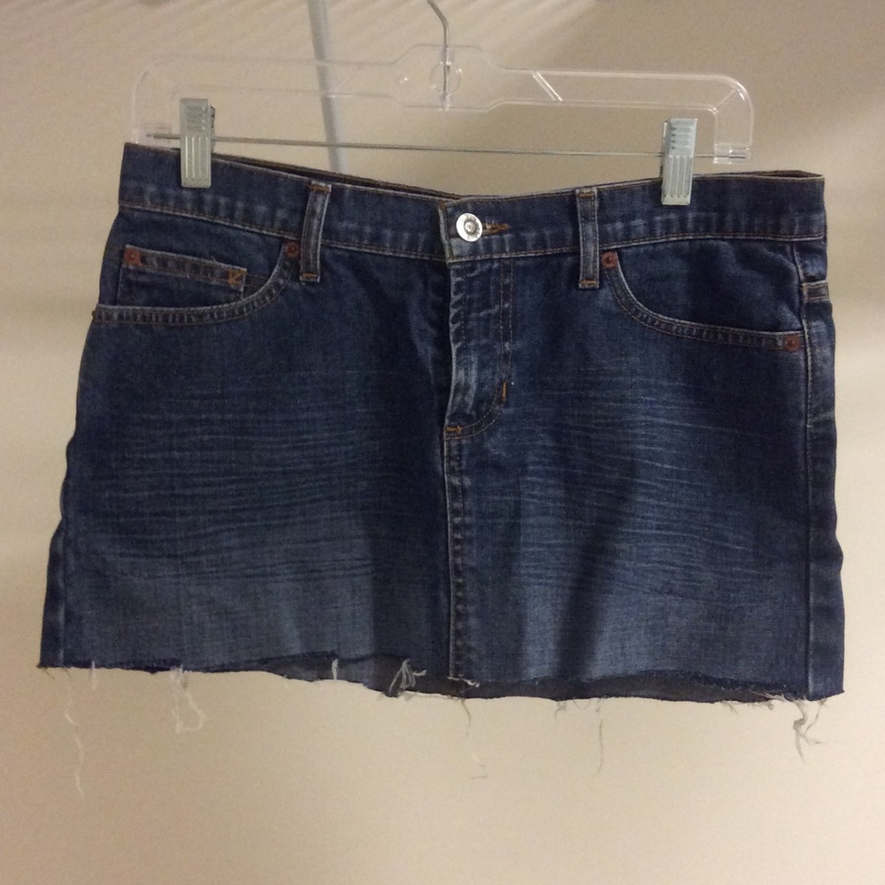 Roxy jean cut off skirt