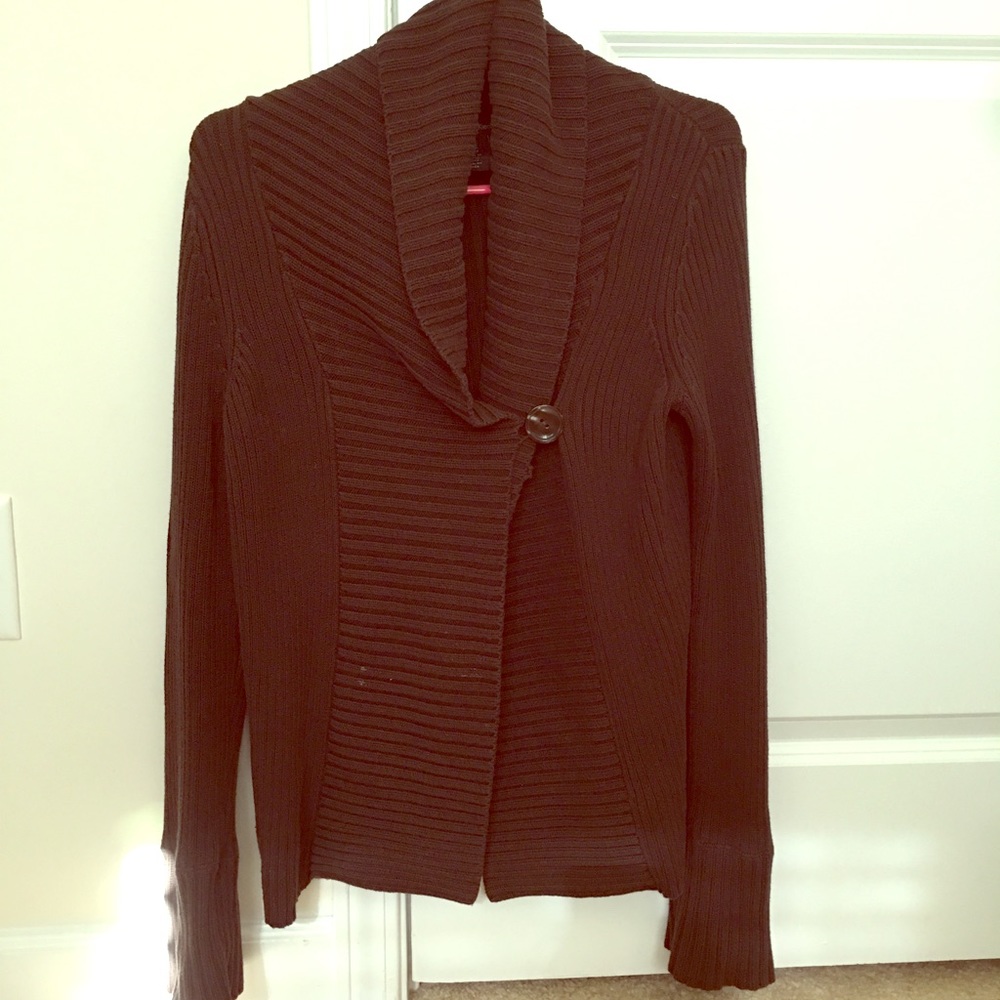New Calvin Klein brown cardigan