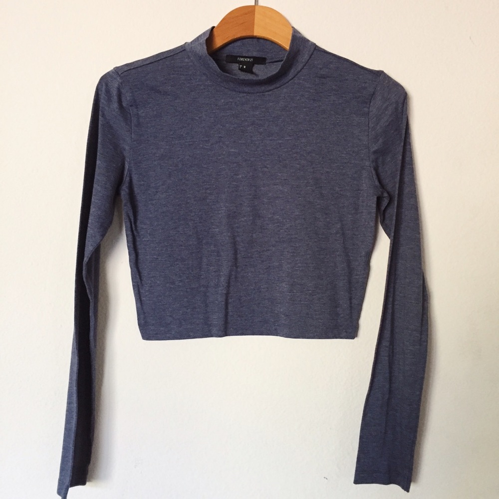 f21 navy blue longsleeve