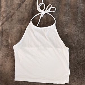 Brandy Melville White Halter Top