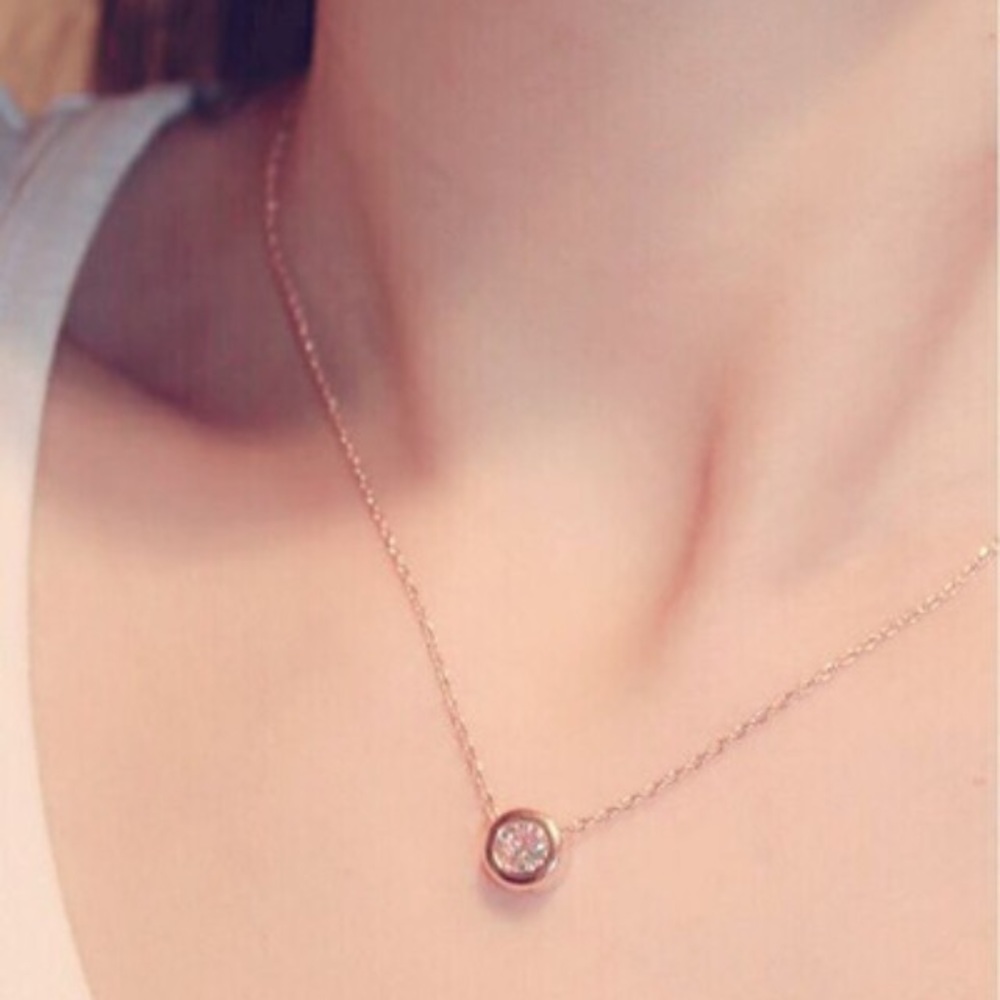 Gold Plated Short Necklace