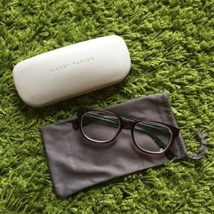 Green & Purple Warby Parker Glasses