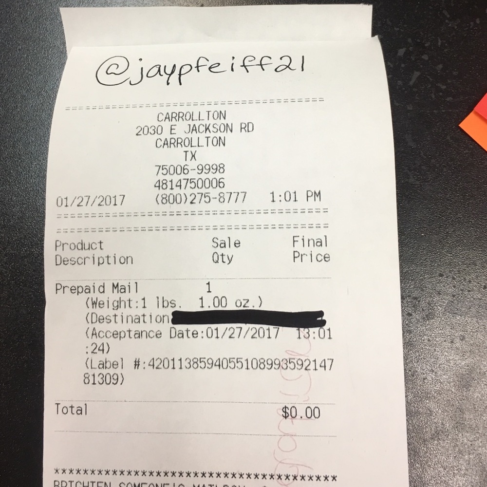 Shipping proof