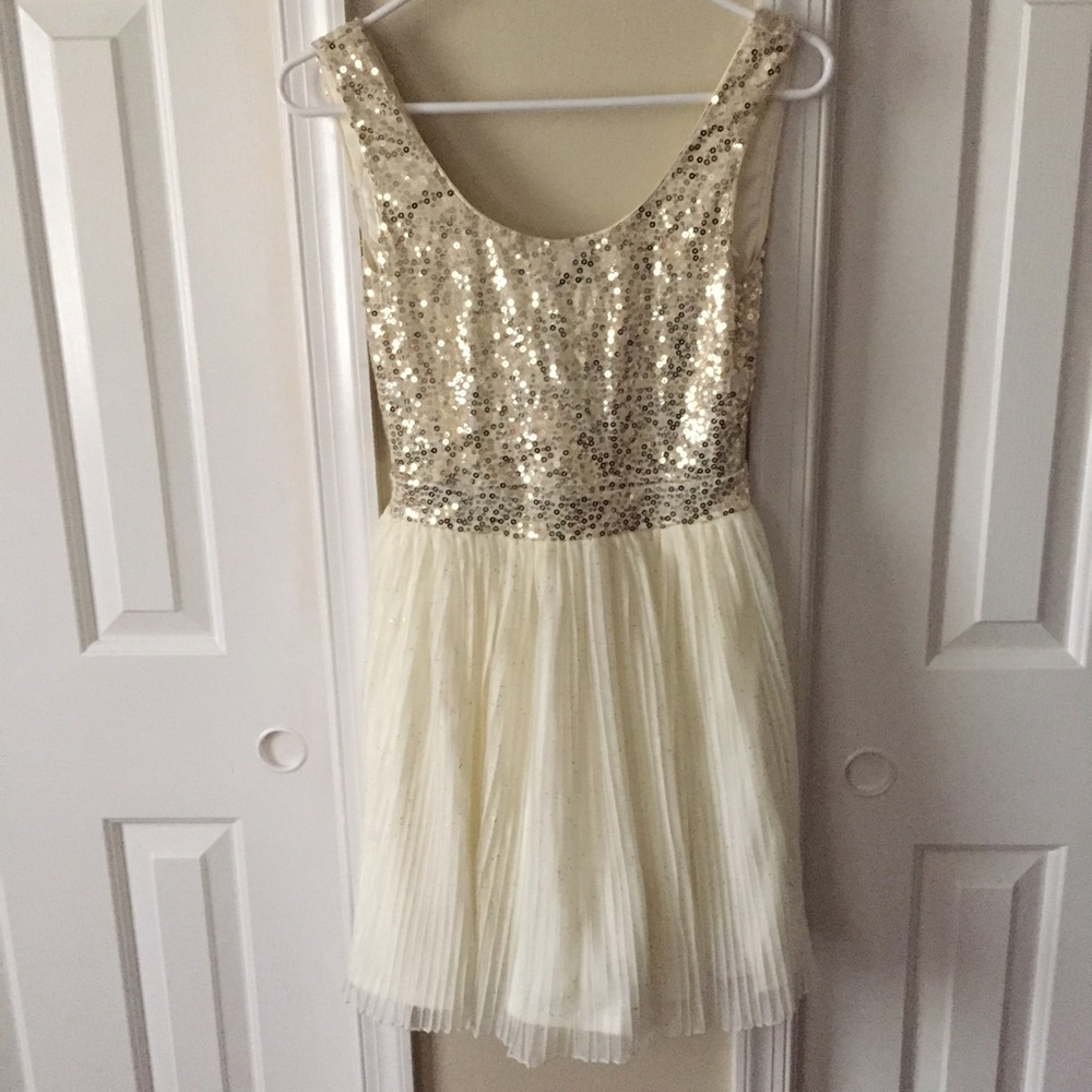 Gold Sparkly Formal Dress