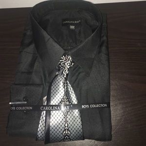 Black Mens Dress Shirt