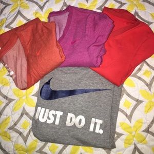 Lot of 4 Nike shirts