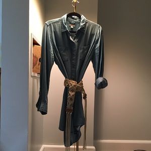 Denim button down Tunic/Shirt